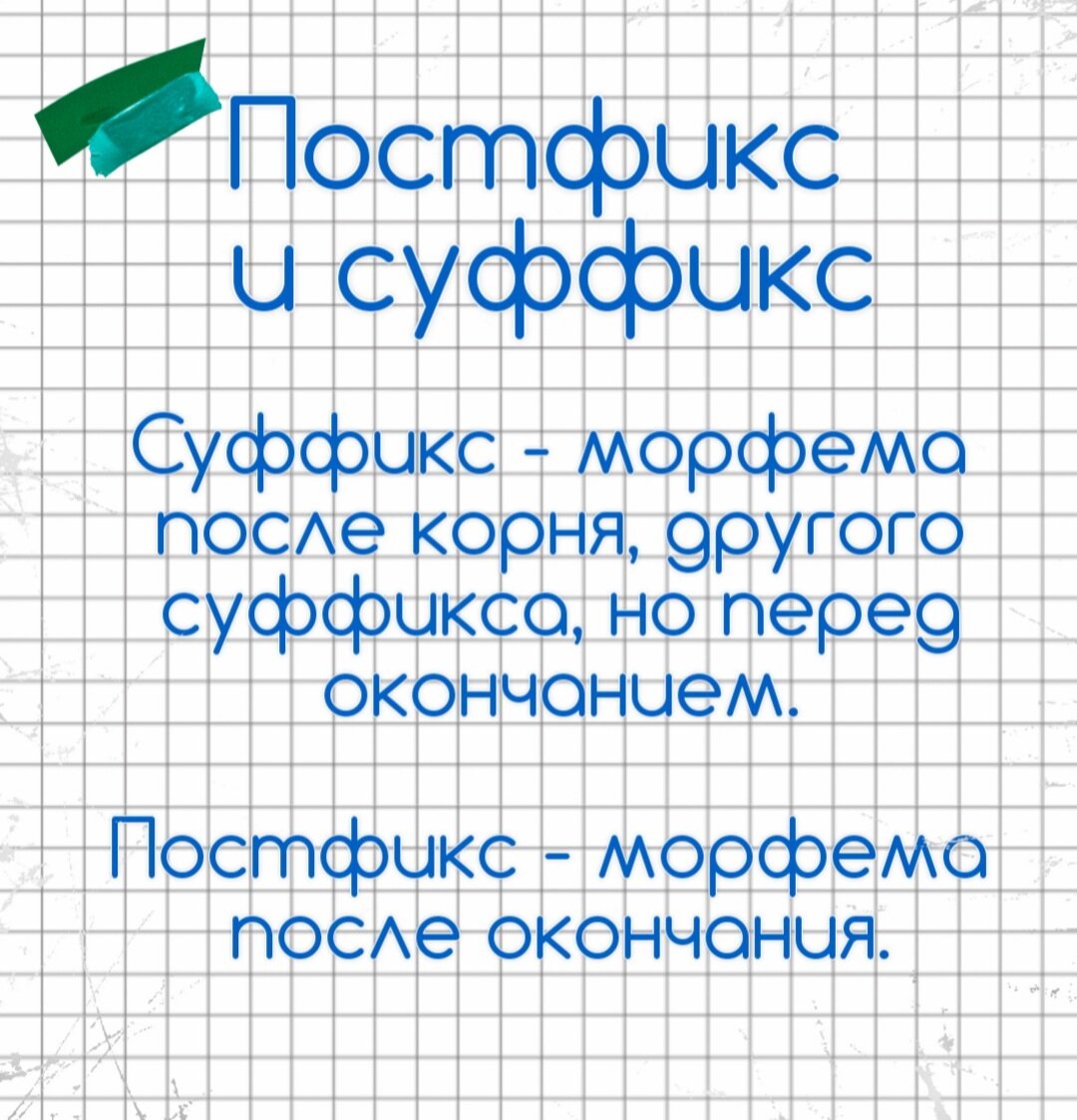 14 задание ЕГЭ, 5 задание ОГЭ. Суффикс и постфикс🔮 | Русский в клеточку |  ЕГЭ,ОГЭ,ВПР | Дзен