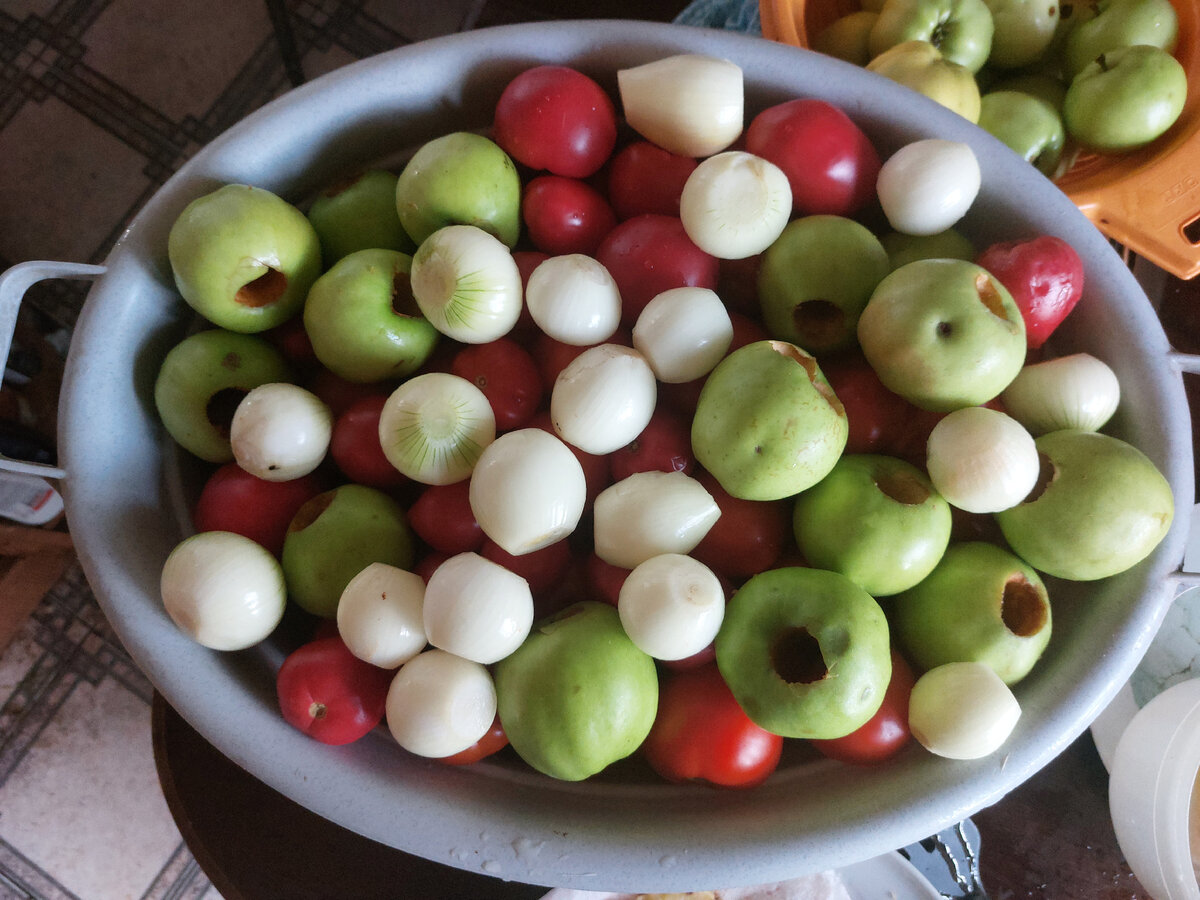 Подготовка овощей