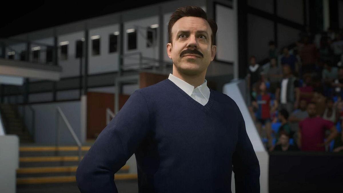    Персонаж Тед Лассо в исполнении Джейсона Судейкиса:youtube.com/c/easportsfifa