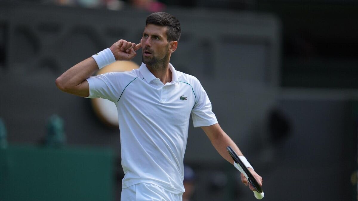    Новак Джокович© пресс-служба Уимблдонского турнира