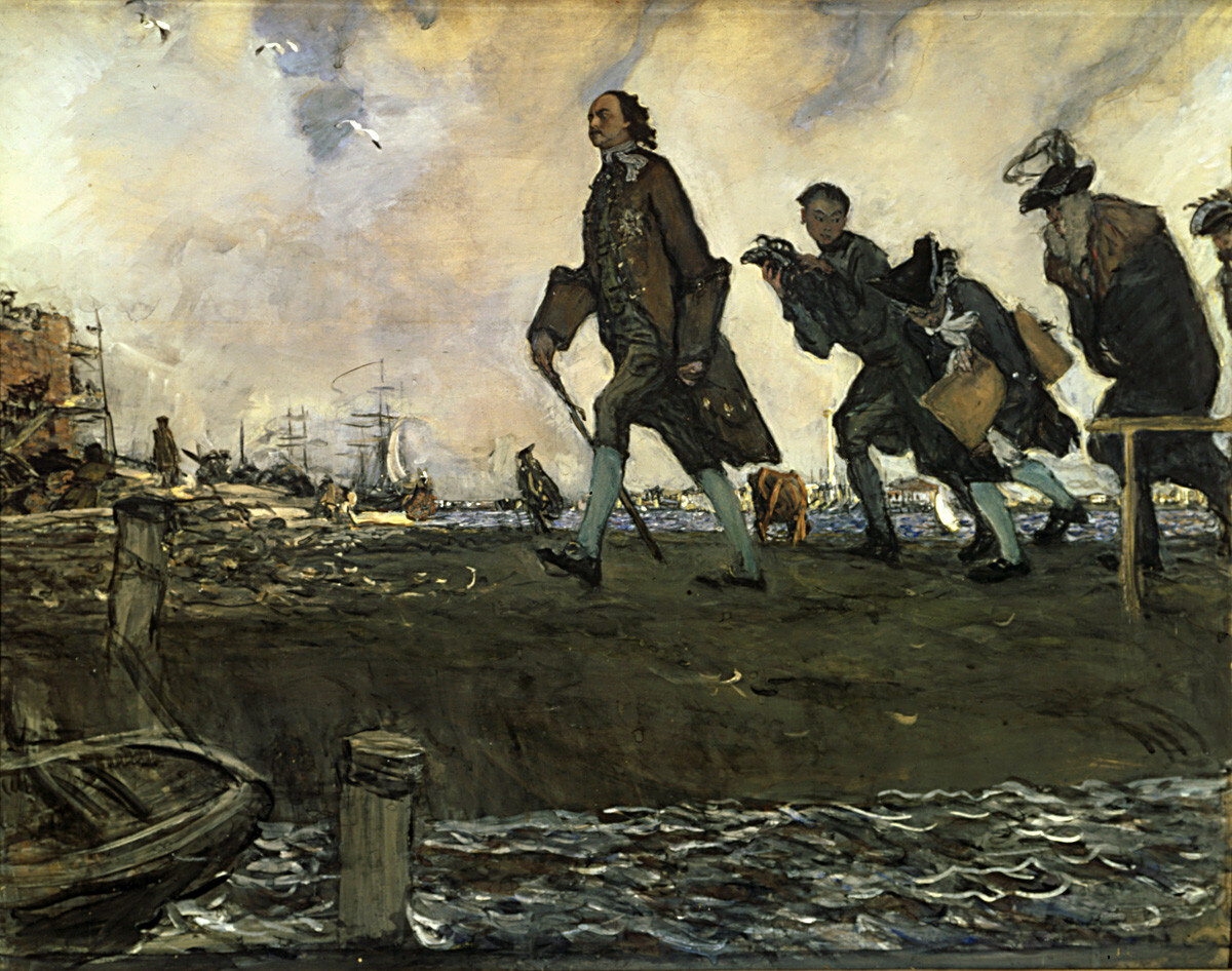 "Петр I". В.А. Серов. 1907 г.