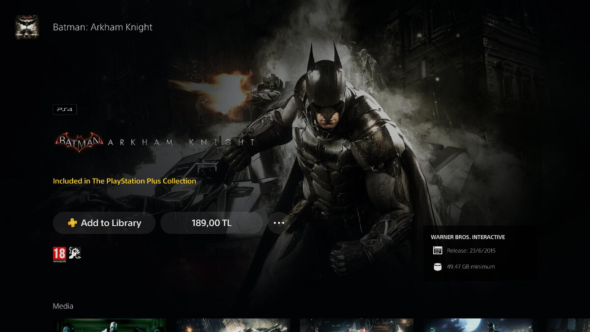 Batman store ps4 store