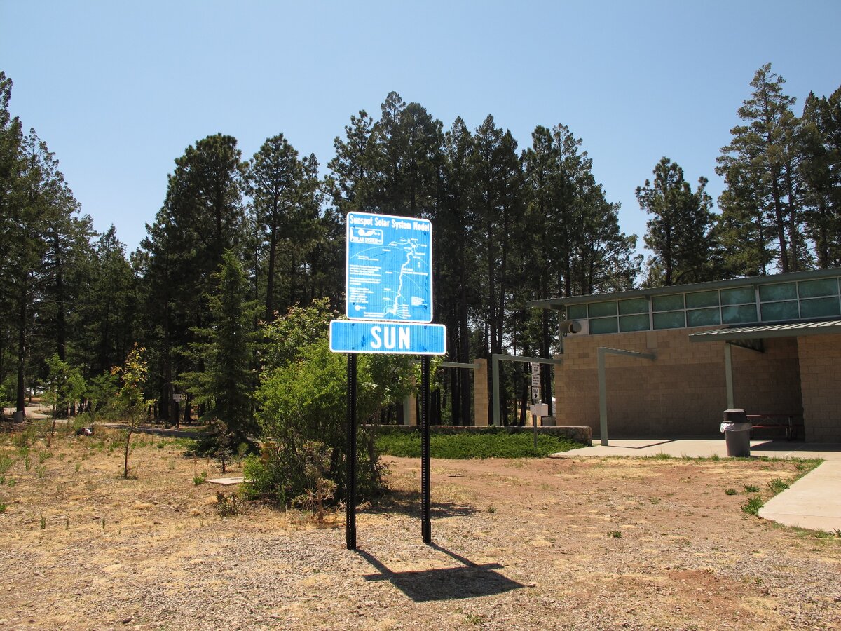 Дорожный указатель " Солнце".