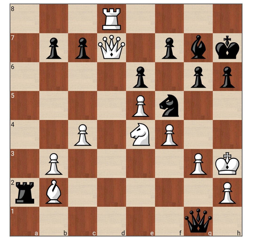 Начинают белые и ставят мат в 3 хода