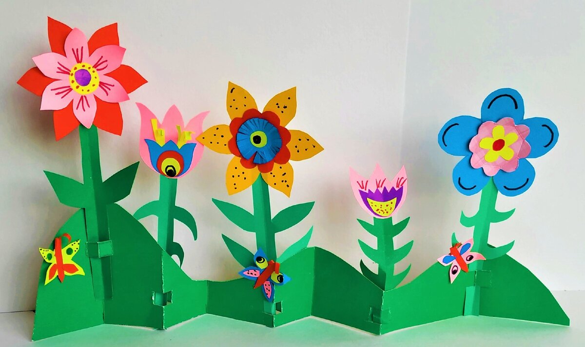 Цветы из бумаги.