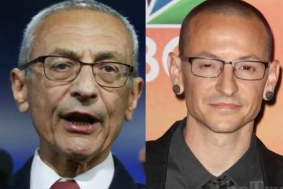 Джон Подеста и Честер Беннингтон (найдите 5 отличий)