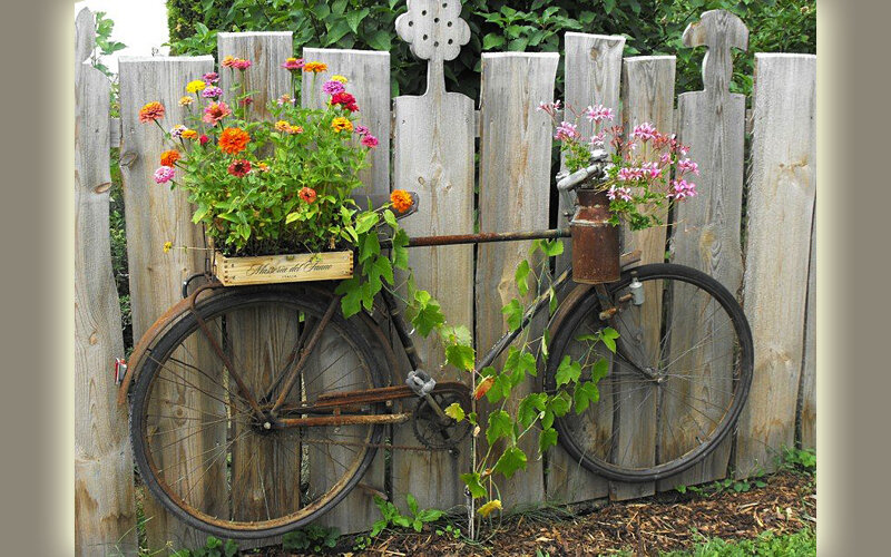 Самоделки для дачи из велосипеда