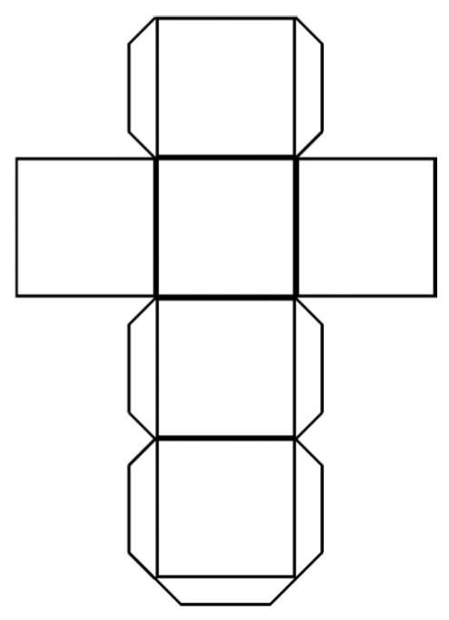 схема объемного квадрата