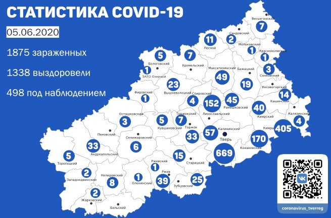 В Тверской области еще 44 человека излечились от коронавируса
