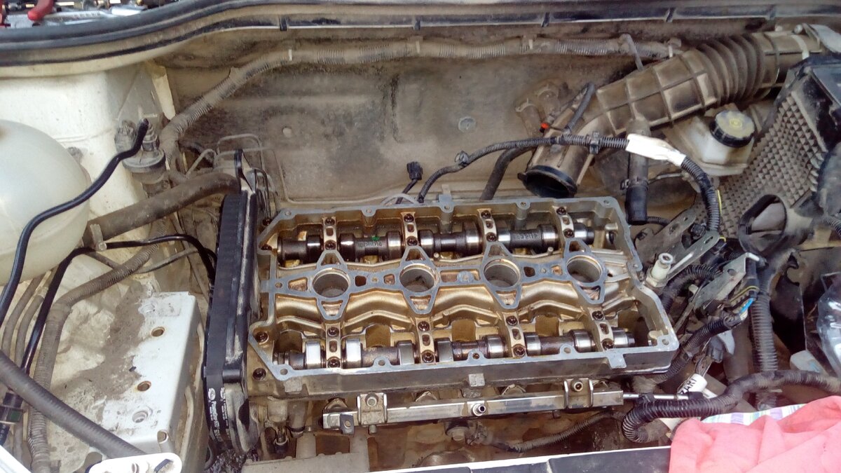 фото во время сборки ГБЦ