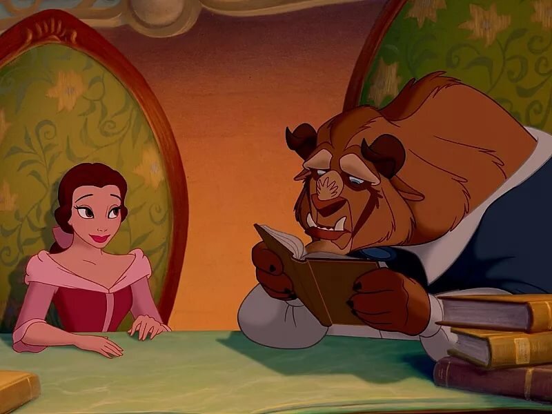 Красавица и чудовище - кадр из мультфильма