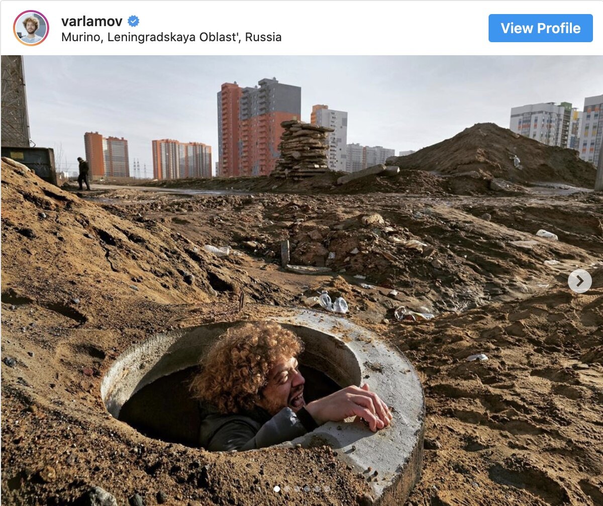 Илья Варламов в Западном Мурино, фото из ЖЖ Варламова. 