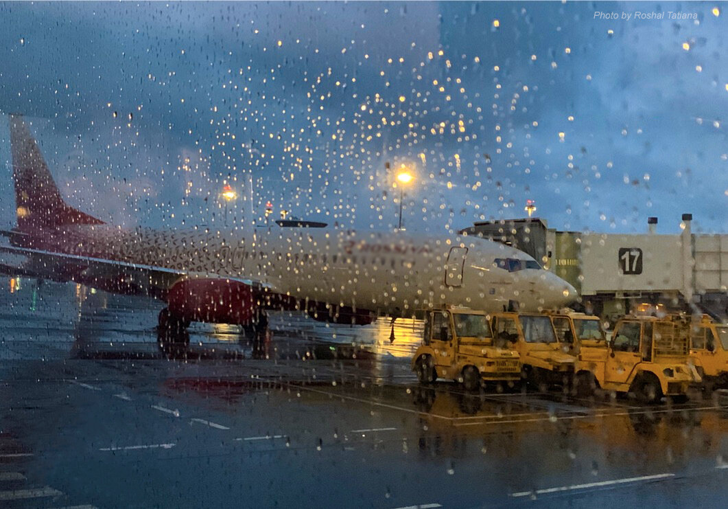 Аэропорт Шереметьево в дождливый день. г. Москва. Фото сделано автором канала