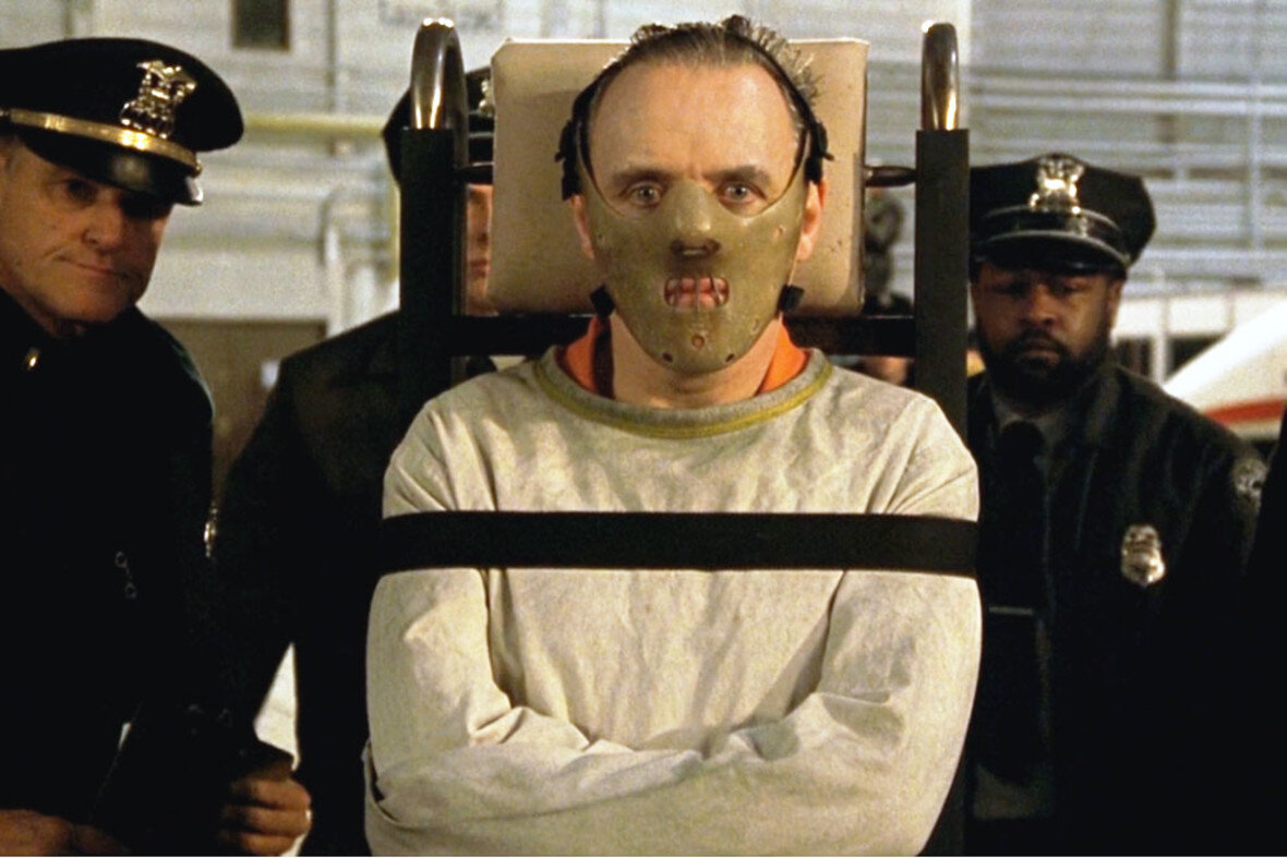 Кадр из фильма "Молчание ягнят", 1991 г.