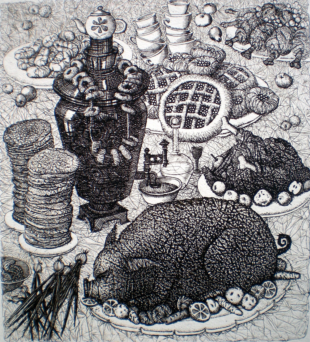 Виталия Кожевникова. Иллюстрация к комедии Николая Гоголя «Ревизор». Фотография: vita-studia.com