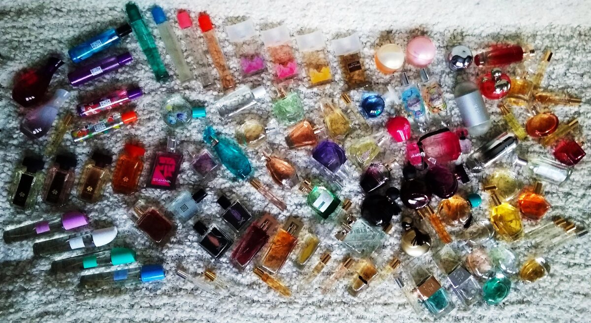 Открытые флаконы в моей коллекции