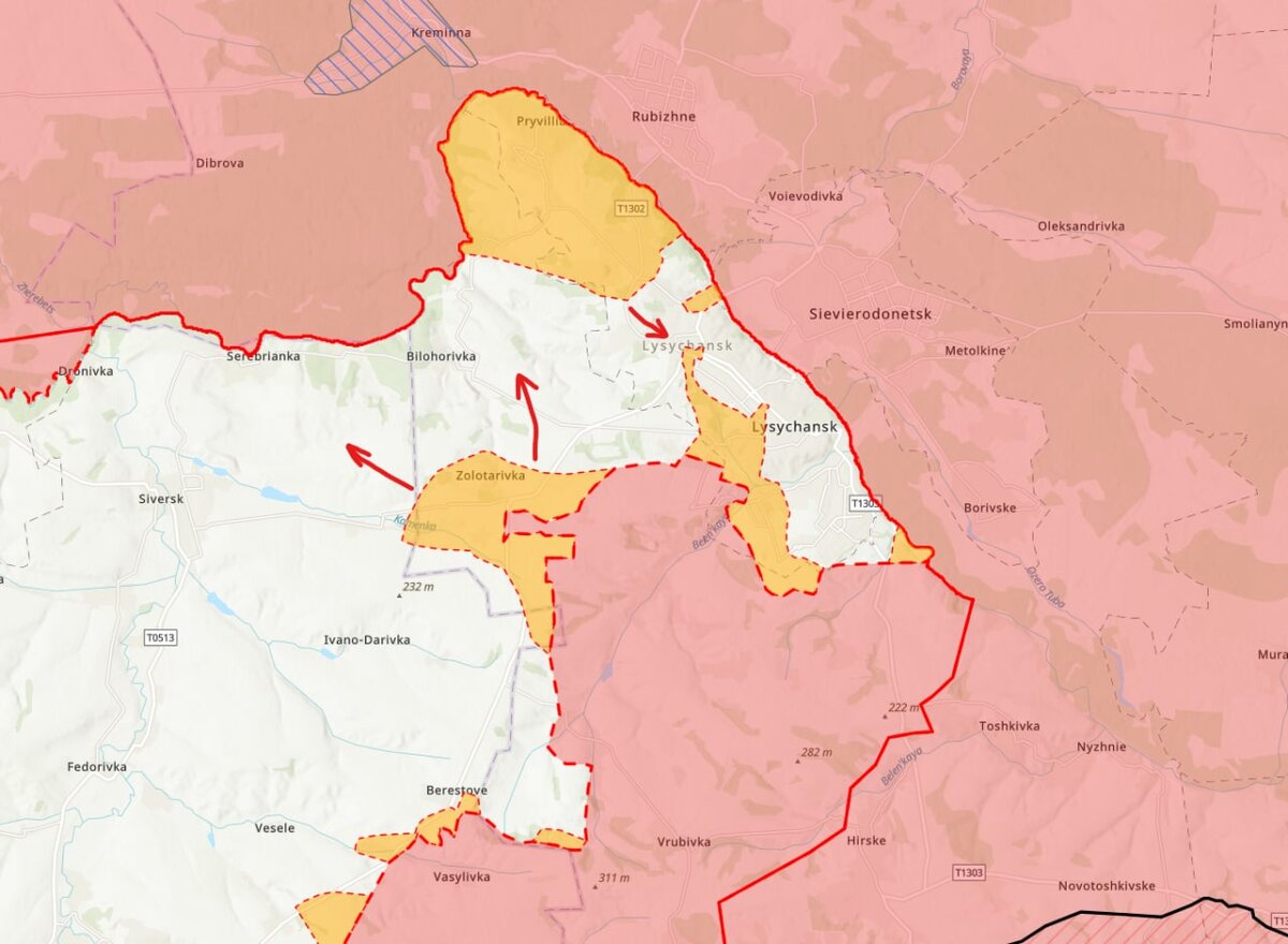 Лисичанск карта украины с областями и городами на русском