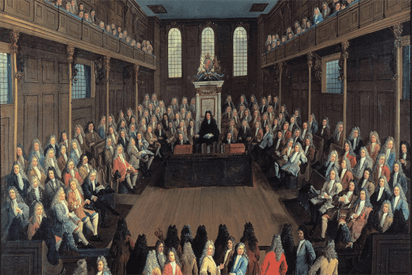 Созыв 1 парламента в англии. Парламент Англии 1341. Палата общин Великобритании. Парламент Англии палата общин. Заседание английского парламента.