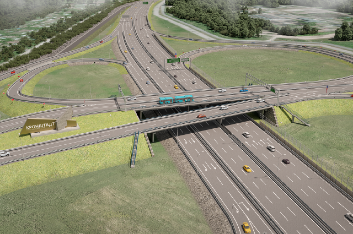    Под Петербургом начинается реконструкция развязки КАД и Кронштадского шоссе