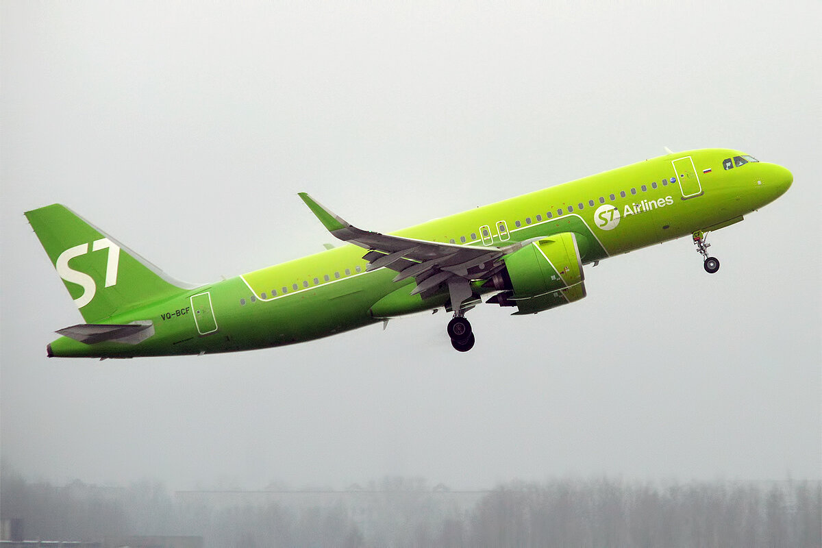 Airbus A320neo авиакомпании S7. 