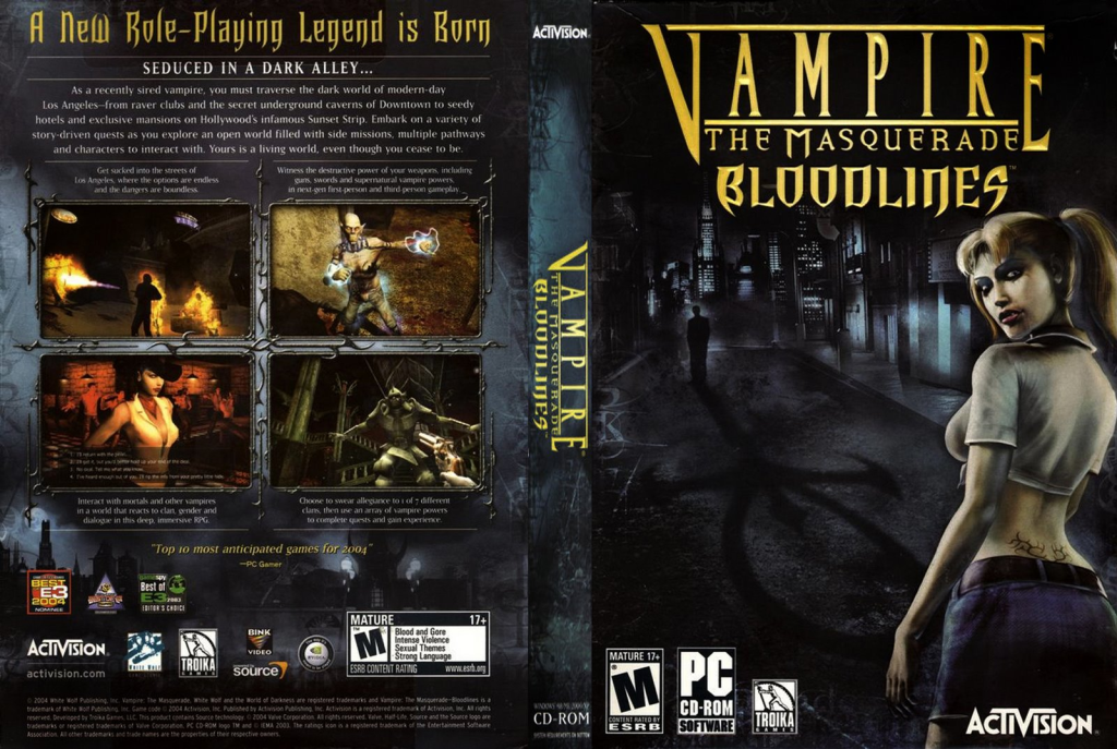 Vampire: The Masquerade - Bloodlines Download (2004 Role playing Game)