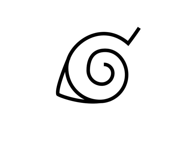 Как нарисовать знак конохи