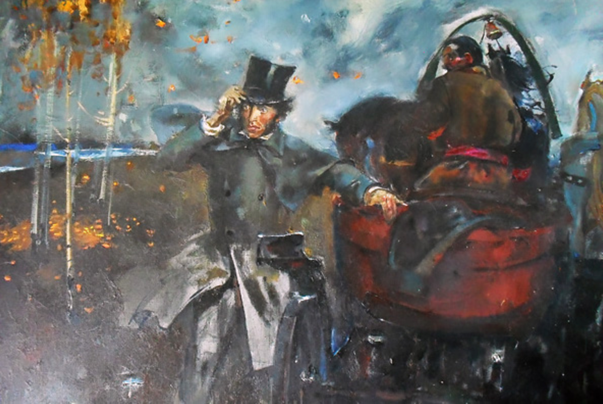 Картина Федорова Владимира Корнидовича "Пушкин.По следам Пугачева"