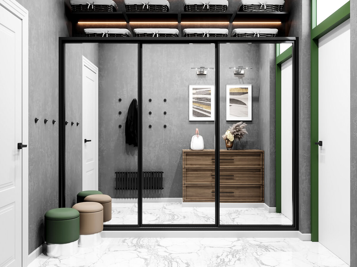 Дизайн интерьера прихожей. 2 фото ->