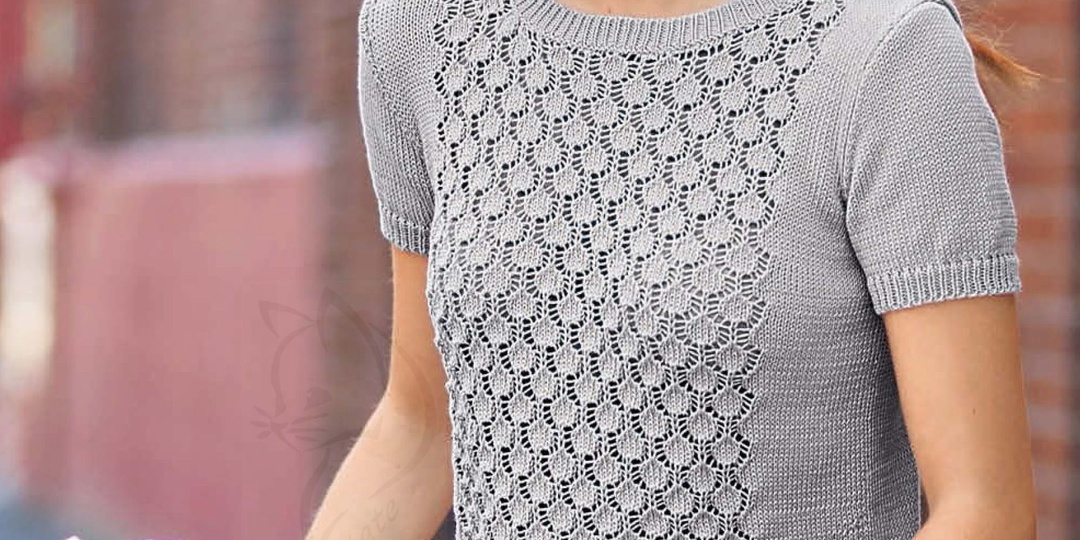 Практичный пуловер для лета из журнала Ирэн.