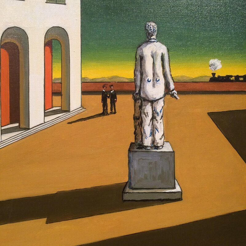 Джорджо де Кирико. "Меланхолия и тайна улицы". Очень похожее состояние. Фото из открытых источников.