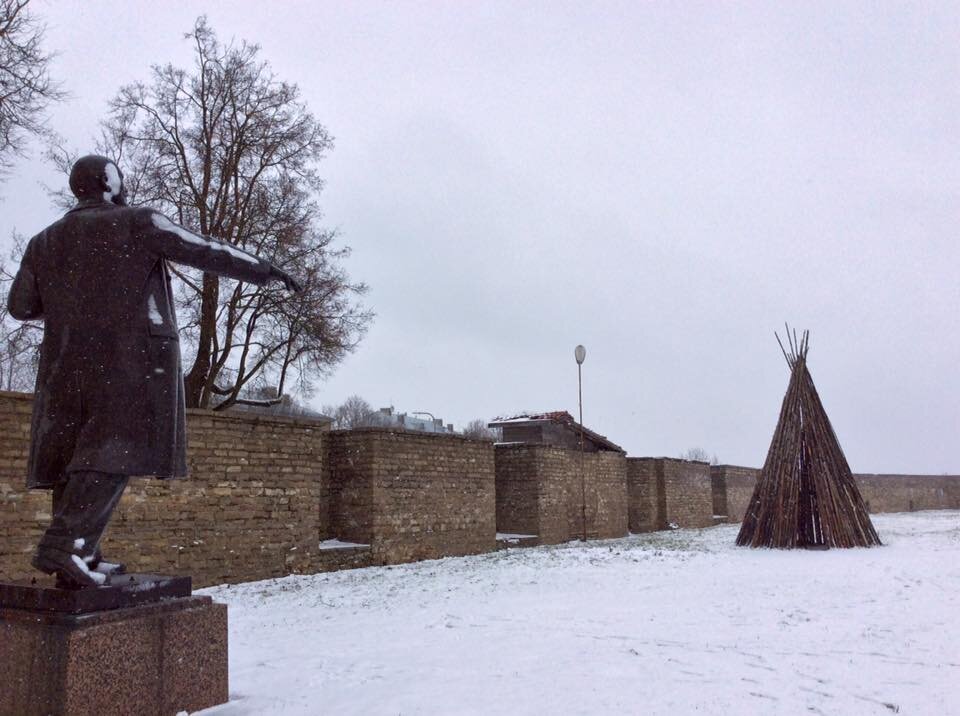 Ленин в крепости Нарва, фото автора
