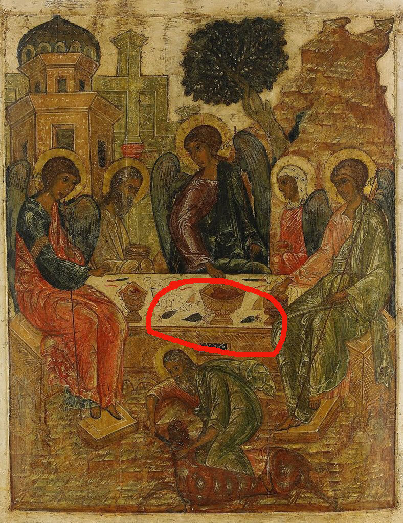 Икона Троица Ветхозаветная