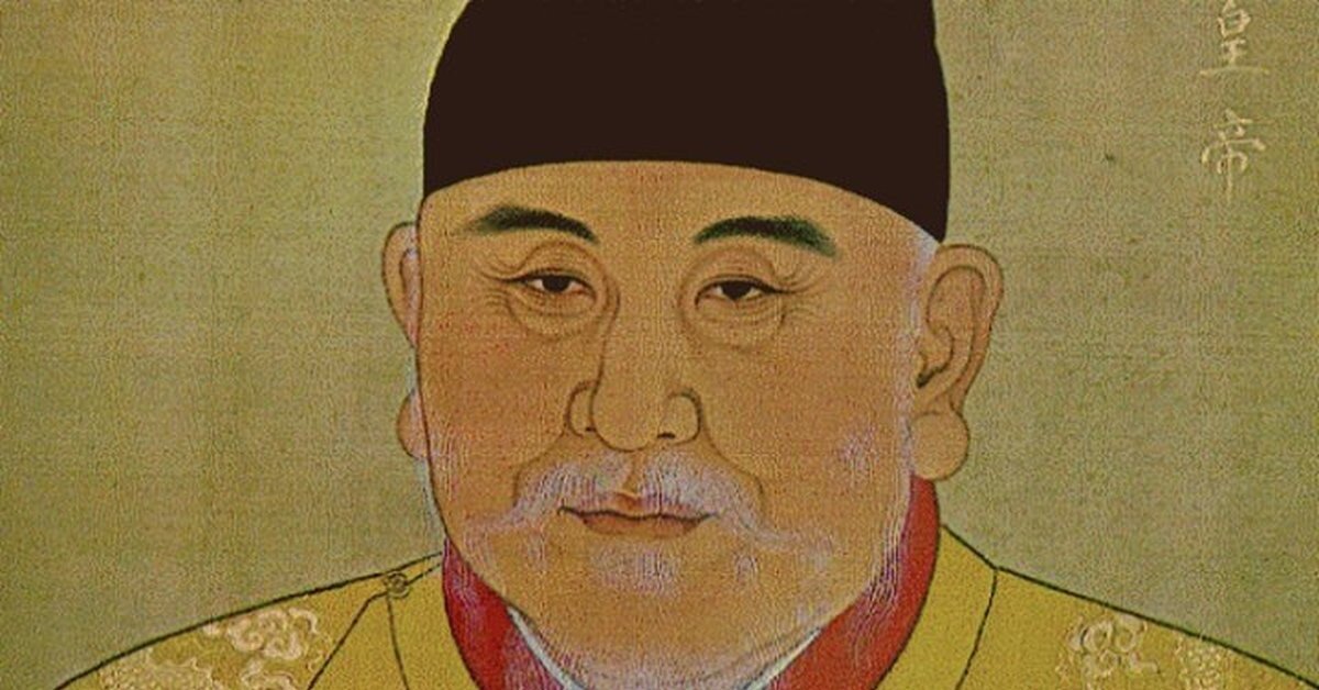 Вот он, крестьянин на троне - понятно, это изображение относится не к тому времени, когда он был разбойником или крестьянином, а к его императорскому периоду