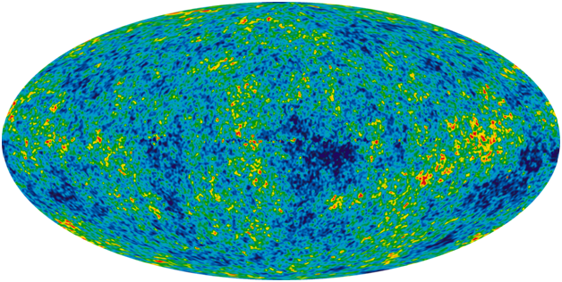 Карта распределения реликтового излучения во Вселенной. Автор: NASA / WMAP Science Team