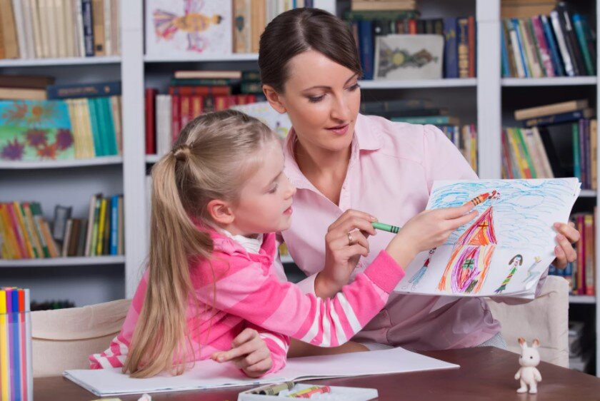 Использование одной из психодиагностических методик - нарисовать то, о чем думает сейчас ребенок