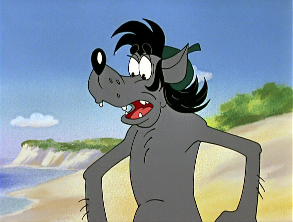 КАДР ИЗ МУЛЬТФИЛЬМА "НУ, ПОГОДИ!" ВЫПУСК №16 ( СКРИНШОТ ПОДГОТОВЛЕН ЛИЧНО МНОЙ ).