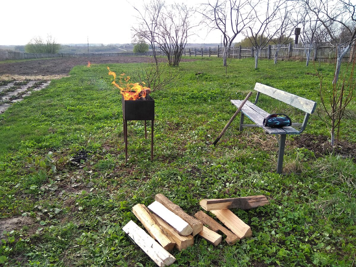 Тёплые весенние денечки в деревне.