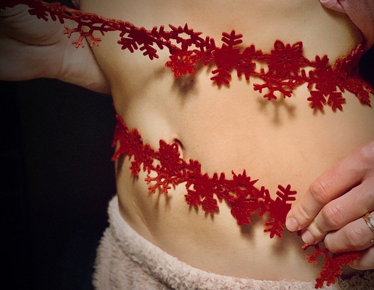 мой живот после ужина 