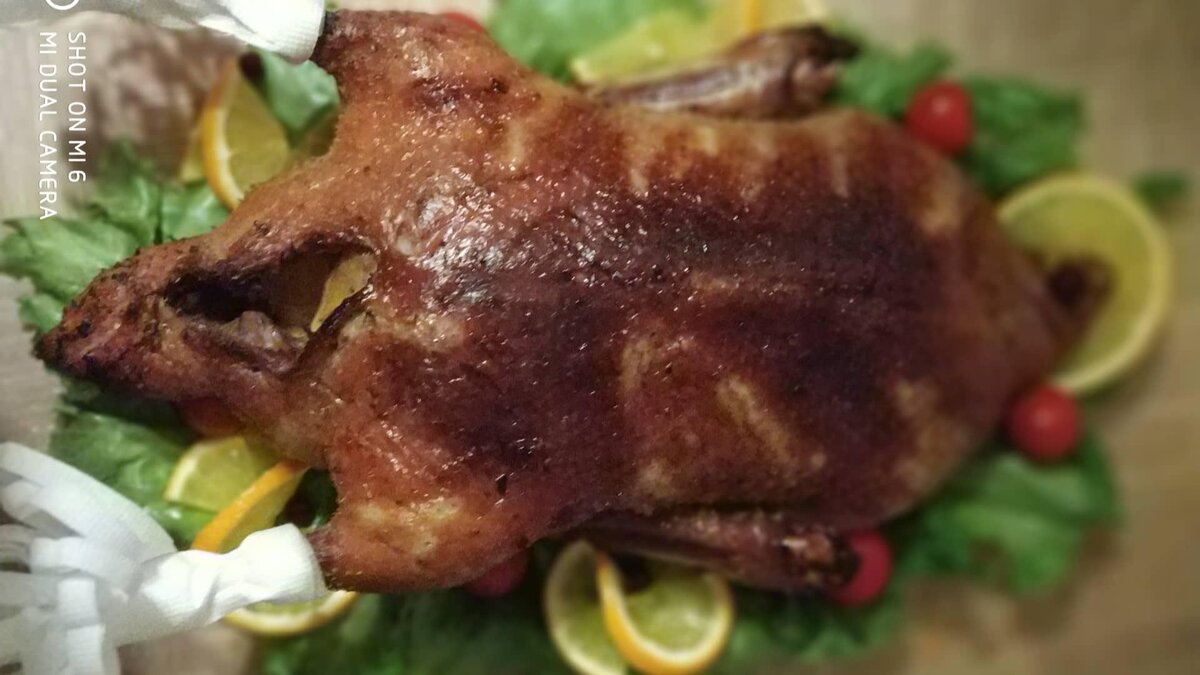 Запеченая утка в апельсиновом маринаде