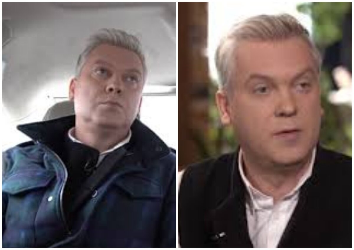 Коллаж сделанный автором канала. Интервью Сергея с Ксенией Собчак