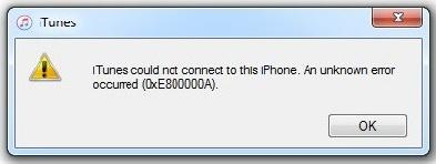 0xe800000c ошибка при подключении к itunes * Smartadm.ru