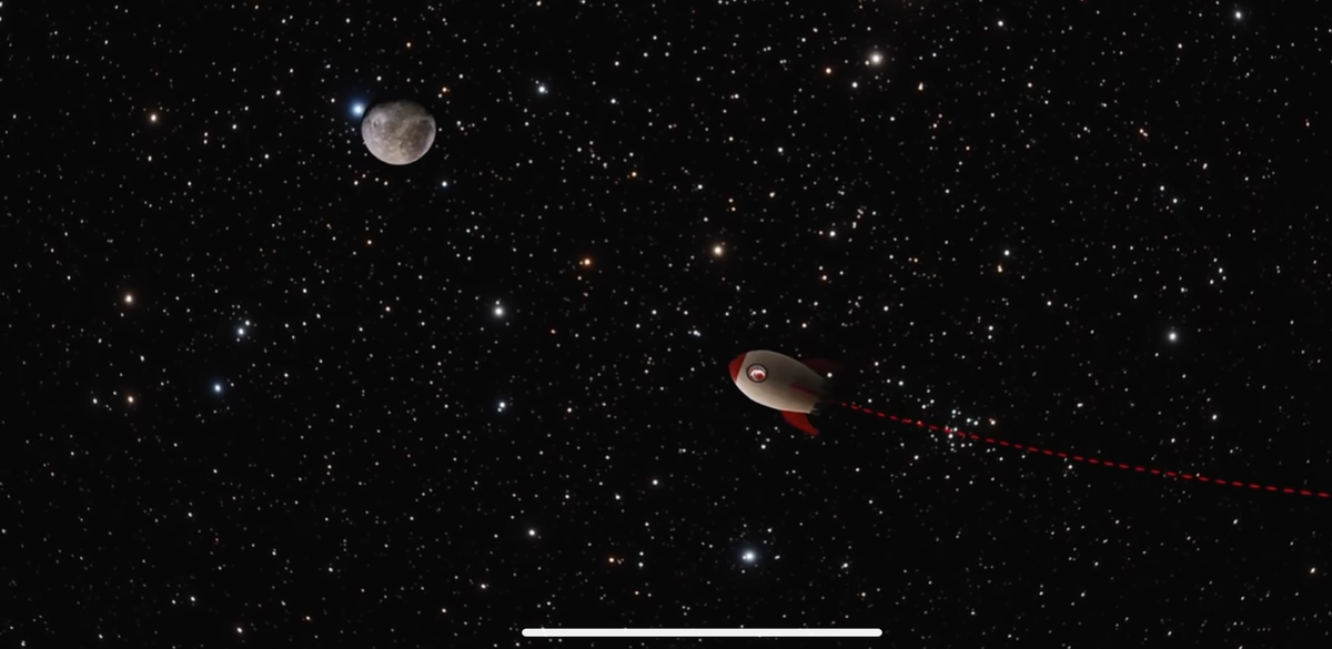                                       Траектория ракеты вблизи массивного объекта