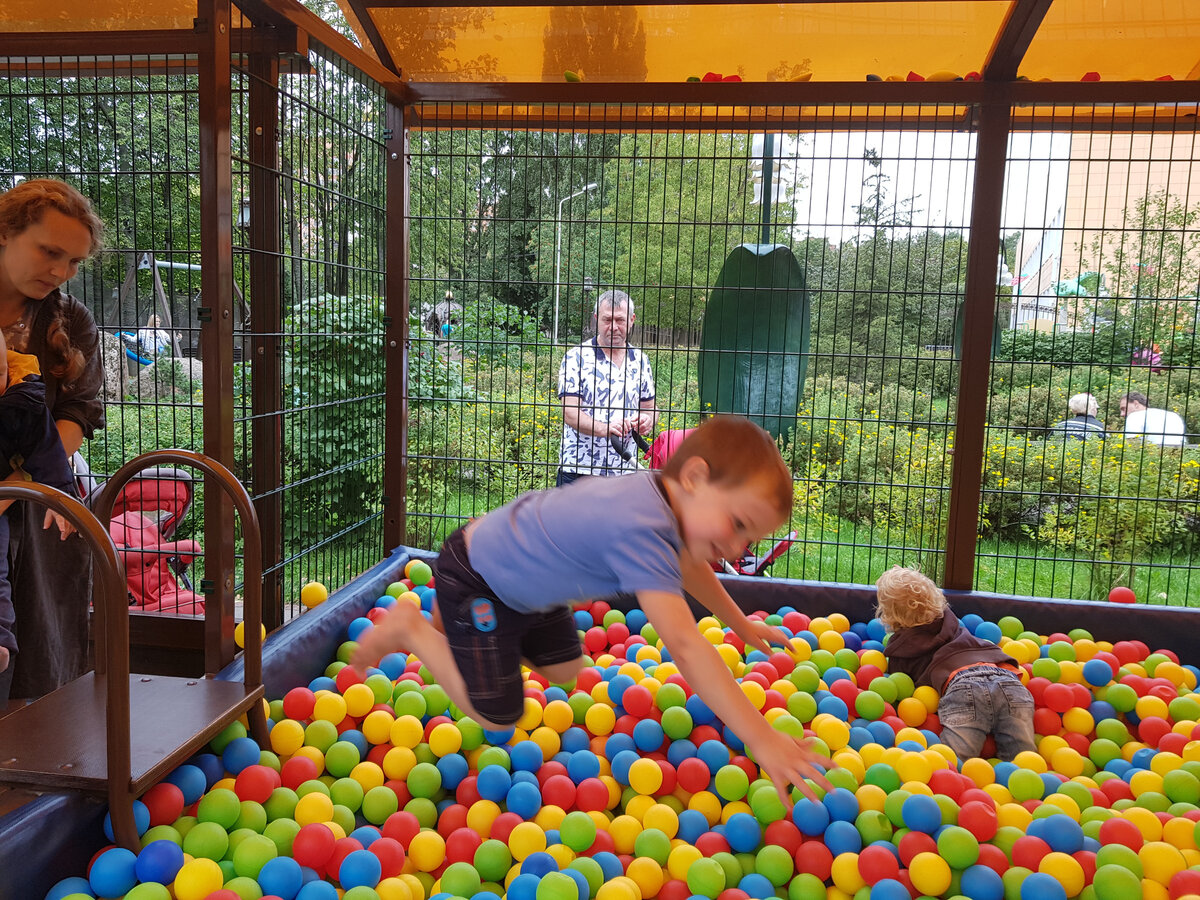 Парк "Лукоморье". Тот самый бассейн и лесенка, около которой мужчина заметил моего сына
