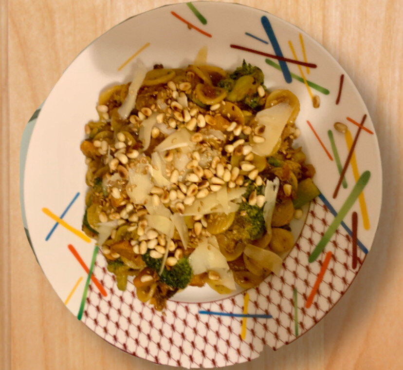 Здесь тыквенные семечки заменила на кедровые орешки