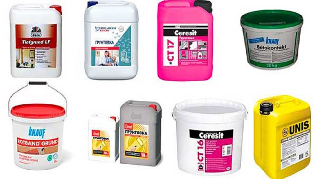 Виды грунтовок для обработки стен, потолков и полов