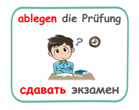 ablegen die Prüfung