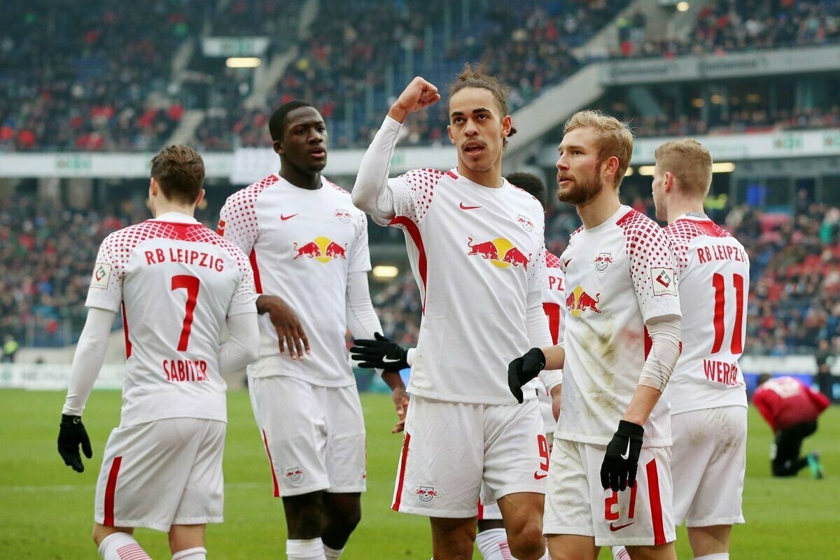 РБ Лейпциг, фото с матча.