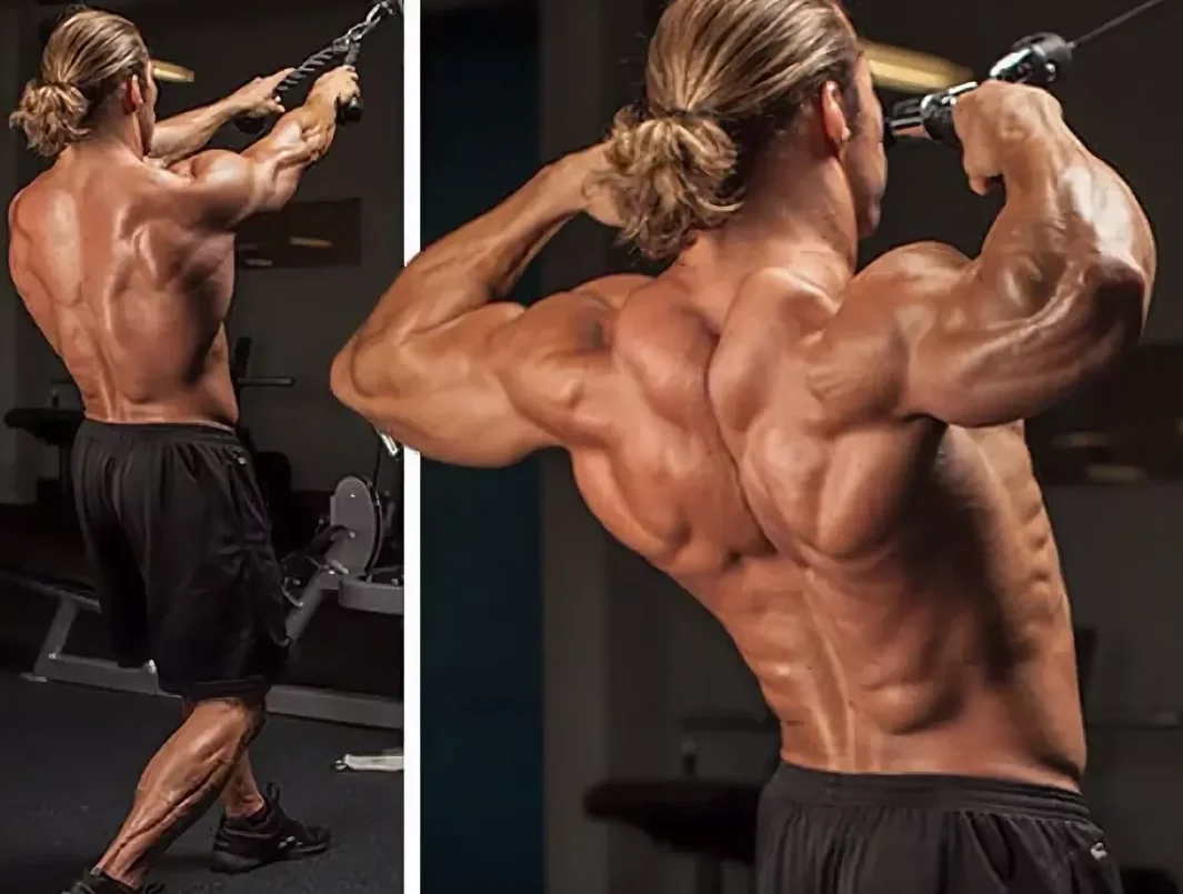 Wide back muscles