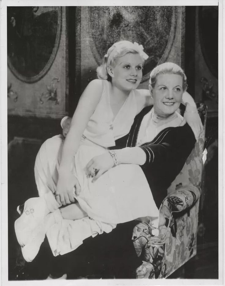 Джин Харлоу с матерью