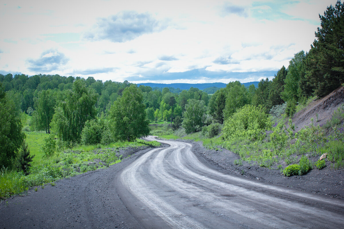 Дорога к Листвянскому водохранилищу